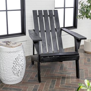 Irving Outdoor Patio Modern Acacia Wood Adirondack Chair